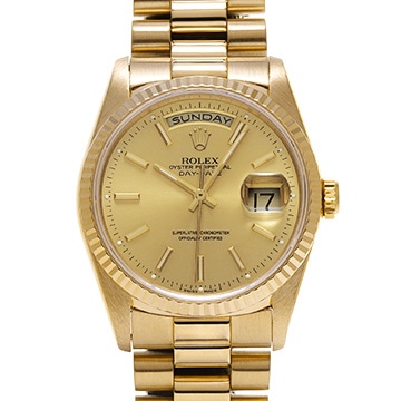 ロレックス デイデイト 18238 シャンパン メンズ 時計 【中古】【wristwatch】