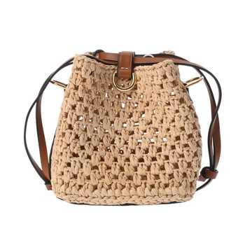 ルイ ヴィトン ノエ パース ナチュラル/タン M57099 ラフィア/レザー レディース バッグ 【中古】【bag】