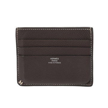エルメス カードケース Hセリエ ショコラ エヴァ―カラー ユニセックス 【中古】【other】