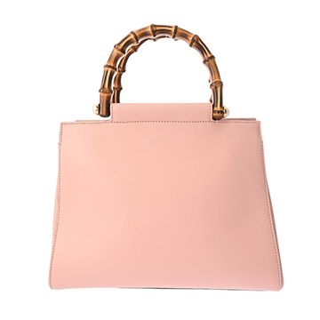グッチ ニムフェア スモール 2WAY ピンク 453767 カーフ/バンブー レディース バッグ 【中古】【bag】