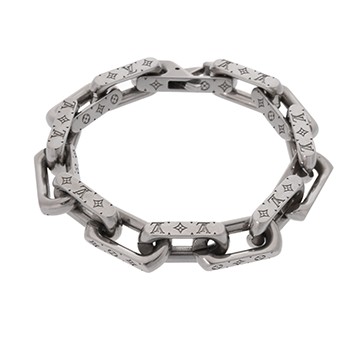 ルイ ヴィトン チェーンモノグラム シルバー M00308 メタル レディース ジュエリー 【中古】【jewelry】