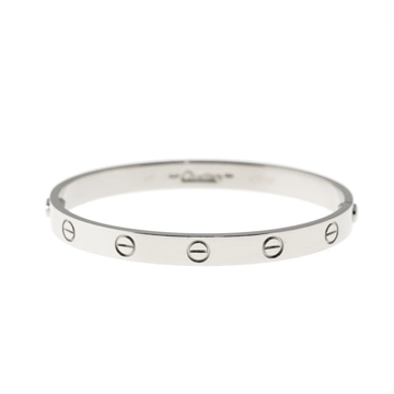 カルティエ ラブブレスレット #17 旧型 シルバー K18ホワイトゴールド WG レディース ジュエリー 【中古】【jewelry】