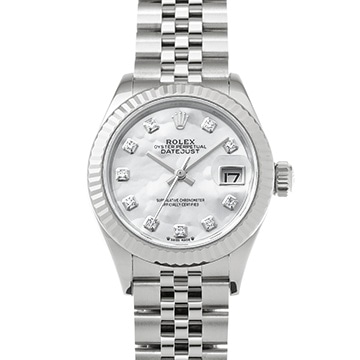 ロレックス デイトジャスト 279174NG ホワイトシェル/ダイヤモンド レディース 時計 【中古】【wristwatch】