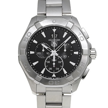 タグ ホイヤー アクアレーサー クォーツ クロノグラフ CAY1110.BA0927 ブラック メンズ 時計 【中古】【wristwatch】