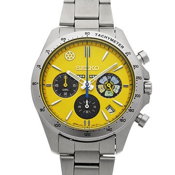 セイコー ドクターイエロー&すみっコぐらし 8T63-03N0 イエロー メンズ 時計 【中古】【wristwatch】