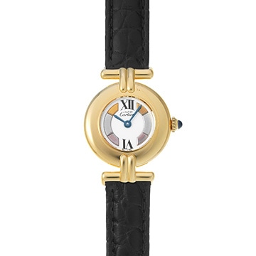 カルティエ マスト コリゼ ヴェルメイユ SM W1006554 ホワイト レディース 時計 【中古】【wristwatch】