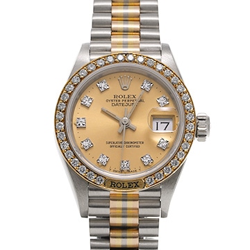 ロレックス デイトジャスト トリドール 69149BIC シャンパン/ダイヤモンド レディース 時計 【中古】【wristwatch】