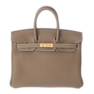 エルメス バーキン 25 エトゥープ トゴ レディース バッグ 【中古】【bag】