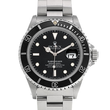 ロレックス サブマリーナ デイト 16610 ブラック メンズ 時計 【中古】【wristwatch】