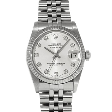 ロレックス デイトジャスト 68274G シルバー/ダイヤモンド ユニセックス 時計 【中古】【wristwatch】
