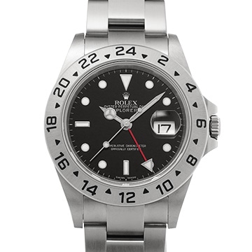 ロレックス エクスプローラーII 16570 ブラック メンズ 時計 【中古】【wristwatch】