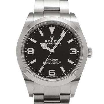 ロレックス エクスプローラー 214270 ブラック メンズ 時計 【中古】【wristwatch】