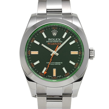 ロレックス ミルガウス 116400GV ブラック メンズ 時計 【中古】【wristwatch】