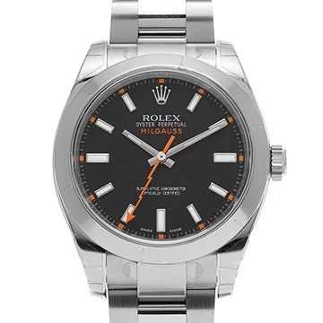 ロレックス ミルガウス 116400 ブラック メンズ 時計 【中古】【wristwatch】