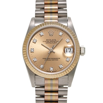 ロレックス デイトジャスト トリドール 68279GBIC シャンパン/ダイヤモンド ユニセックス 時計 【中古】【wristwatch】