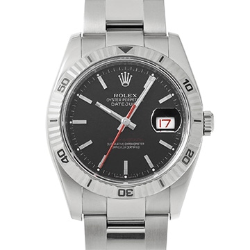 ロレックス デイトジャスト ターノグラフ 116264 ブラック メンズ 時計 【中古】【wristwatch】