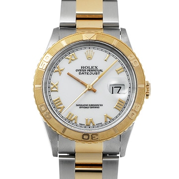 ロレックス デイトジャスト 36 サンダーバード 16263 ホワイト メンズ 時計 【中古】【wristwatch】