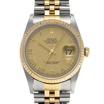 ロレックス デイトジャスト 16233 シャンパン メンズ 時計 【中古】【wristwatch】