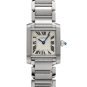 カルティエ タンクフランセーズ SM W51008Q3 シルバー レディース 時計 【中古】【wristwatch】