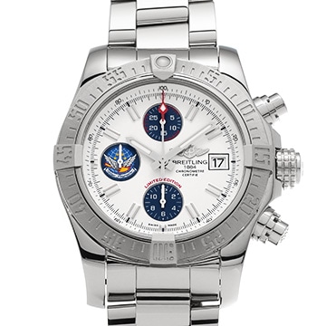 ブライトリング アベンジャー II ブルーインパルス A133811A/A811 ホワイト/ブルー メンズ 時計 【中古】【wristwatch】