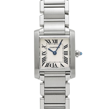 カルティエ タンクフランセーズ SM W51008Q3 シルバー レディース 時計 【中古】【wristwatch】