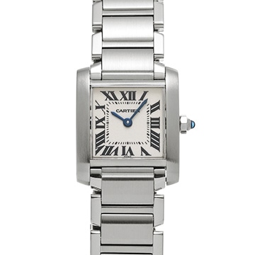カルティエ タンクフランセーズ SM　 W51008Q3 シルバー レディース 時計 【中古】【wristwatch】