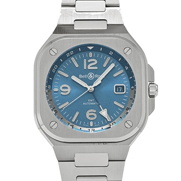 ベル＆ロス BR 05 GMT スカイブルー BR05G-PB-ST/SST ブルー メンズ 時計 【中古】【wristwatch】