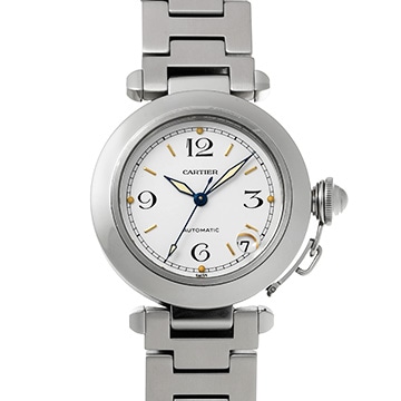 カルティエ パシャC W31015M7 ホワイト ユニセックス 時計 【中古】【wristwatch】