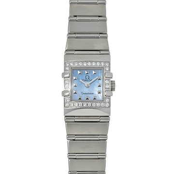 オメガ コンステレーション クアドラ 1537.74 ブルーシェル レディース 時計 【中古】【wristwatch】