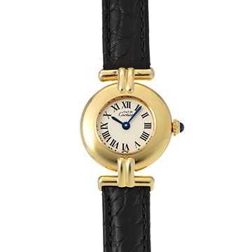 カルティエ マスト コリゼ W1000654 アイボリー レディース 時計 【中古】【wristwatch】