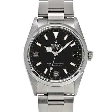 ロレックス ブラックアウト エクスプローラー 14270 ブラック メンズ 時計 【中古】【wristwatch】