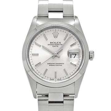 ロレックス オイスターパーペチュアル デイト 15200 シルバー メンズ 時計 【中古】【wristwatch】
