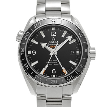 オメガ シーマスター プラネットオーシャン 600 コーアクシャル GMT 232.30.44.22.01.001 ブラック メンズ 時計 【中古】【wristwatch】