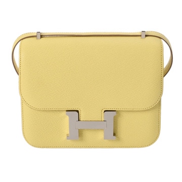 エルメス コンスタンス3 18 ミロワール リモンチェッロ シェーブル レディース バッグ 【未使用】【bag】