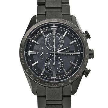 シチズン アテッサ ACT Line HAKUTO-Rコラボレーションモデル AT8287-62E ブラック メンズ 時計 【中古】【wristwatch】
