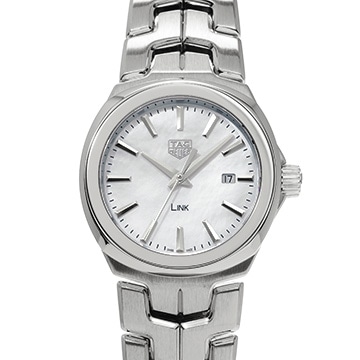 タグ ホイヤー リンク デイト WBC1310.BA0600 ホワイトシェル メンズ 時計 【中古】【wristwatch】