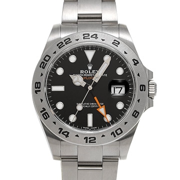 ロレックス エクスプローラーII 216570 ブラック メンズ 時計 【中古】【wristwatch】