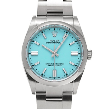 ロレックス オイスターパーペチュアル 36 126000 ターコイズブルー メンズ 時計 【中古】【wristwatch】