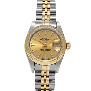 ロレックス デイトジャスト 69173 シャンパン レディース 時計 【中古】【wristwatch】