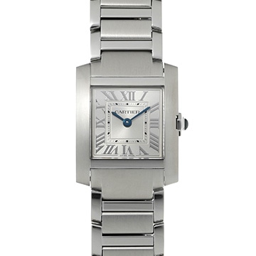 カルティエ タンクフランセーズ SM　 WSTA0065 シルバー レディース 時計 【中古】【wristwatch】