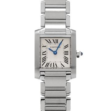 カルティエ タンクフランセーズ SM W51008Q3 シルバー レディース 時計 【中古】【wristwatch】