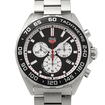 タグ ホイヤー フォーミュラ1 クォーツ クロノグラフ CAZ101E.BA0842 ブラック/シルバー メンズ 時計 【中古】【wristwatch】