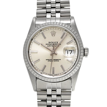 ロレックス デイトジャスト 16220 シルバー メンズ 時計 【中古】【wristwatch】