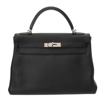 エルメス ケリー 32 内縫い ブラック トゴ レディース バッグ 【中古】【bag】