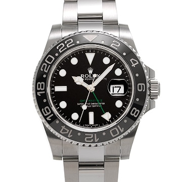 ロレックス GMTマスターII 116710LN ブラック メンズ 時計 【中古】【wristwatch】