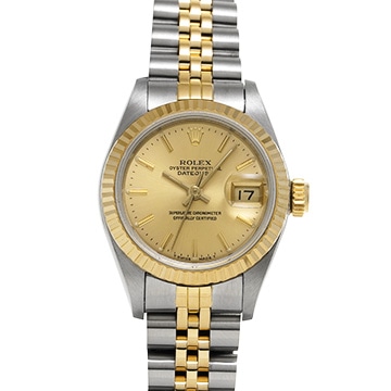 ロレックス デイトジャスト 69173 シャンパン レディース 時計 【中古】【wristwatch】