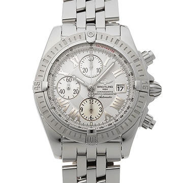 ブライトリング クロノマット エボリューション A156A53PA シルバー メンズ 時計 【中古】【wristwatch】