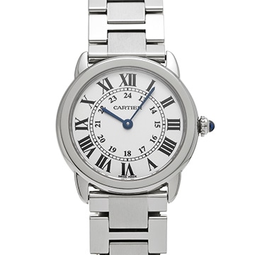カルティエ ロンドソロ ドゥ カルティエ SM W6701004 シルバー レディース 時計 【中古】【wristwatch】