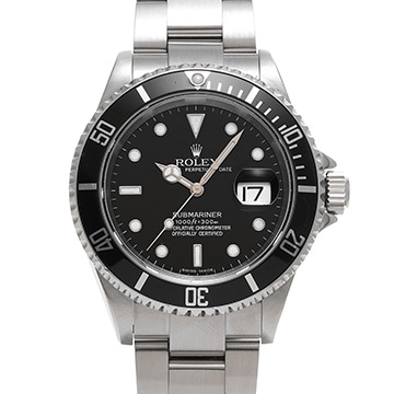 ロレックス サブマリーナ デイト 16610 ブラック メンズ 時計 【中古】【wristwatch】