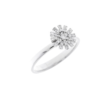 ダミアーニ マルゲリータ リング #9 シルバー K18ホワイトゴールド WG レディース ジュエリー 【中古】【jewelry】